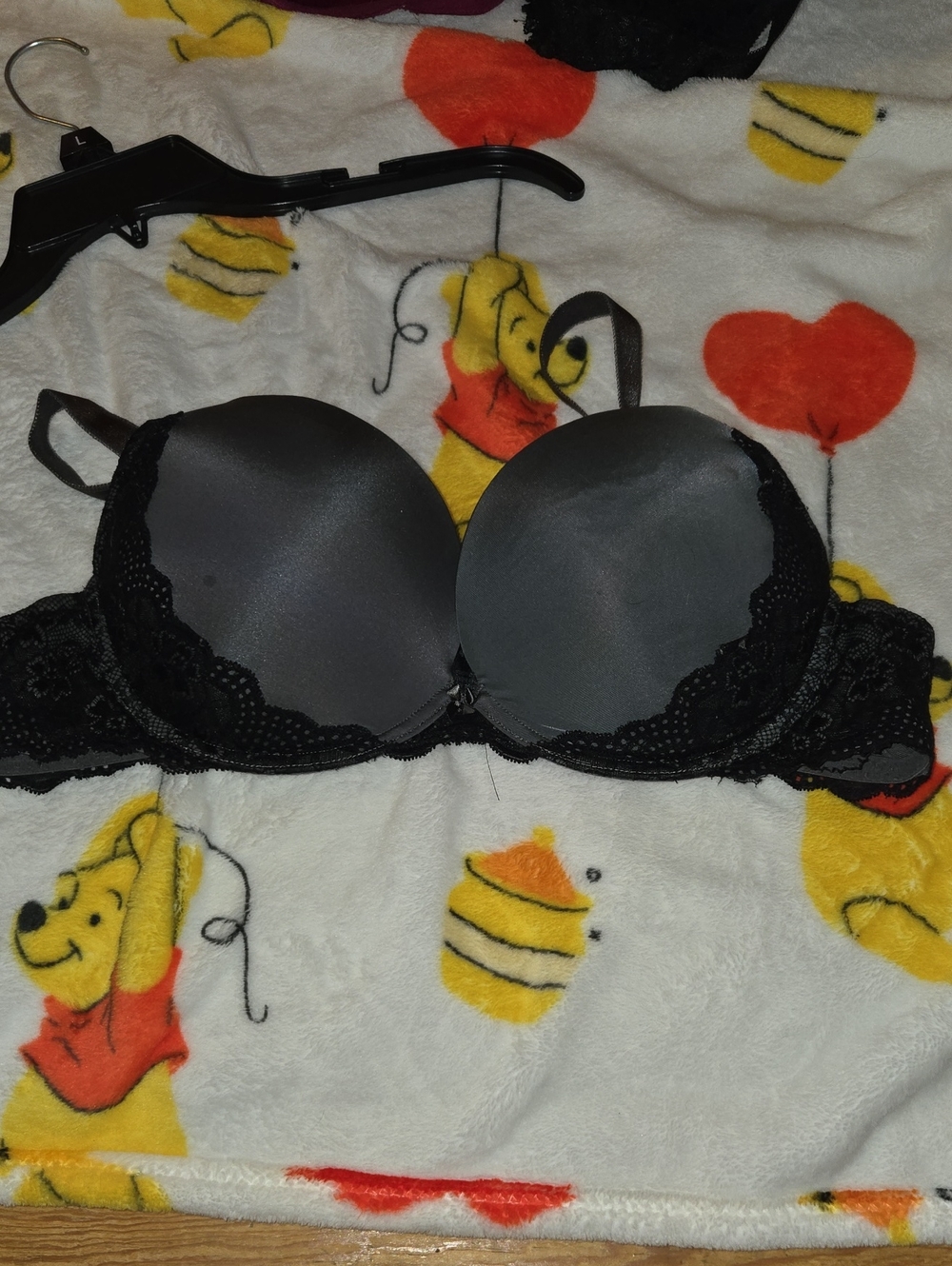 torrid Black Lace-Trim Padded Bra